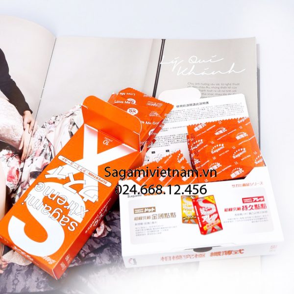 Sagami Love Me Orange, bao cao su siêu mỏng kích thích